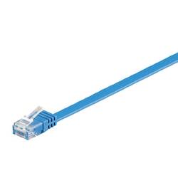 MicroConnect V-UTP601B-FLAT RJ45 Patchkabel 1 m Blau 1 St.