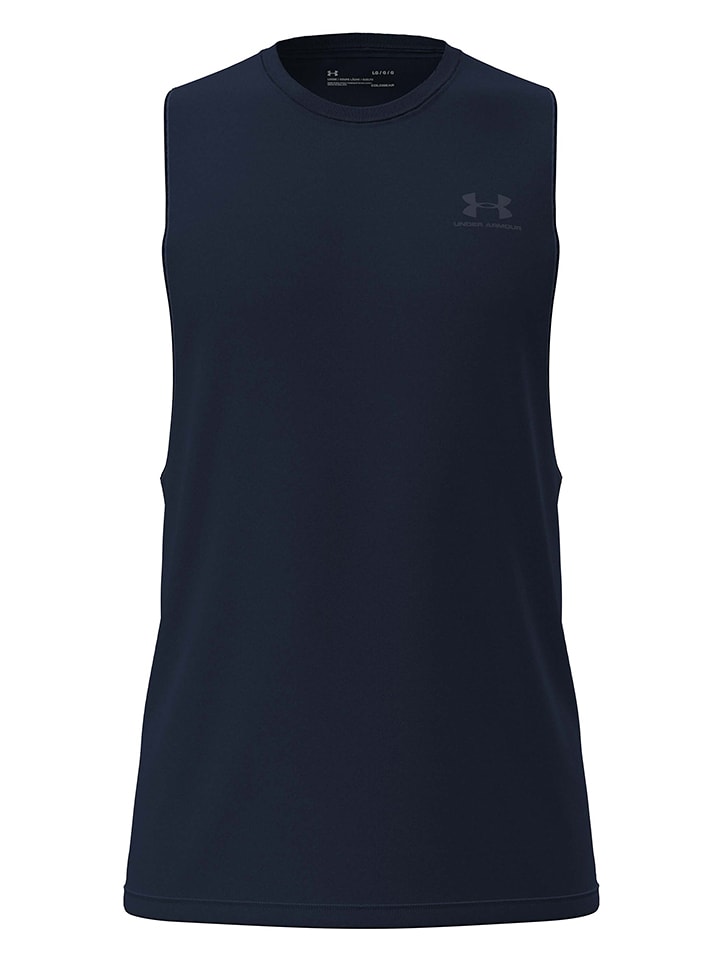Under Armour Funktionstop in Dunkelblau - L