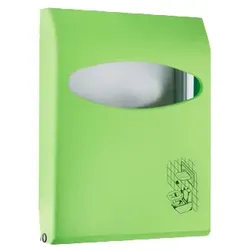 MP662 Mini Toilettensitzauflagen Spender, grün für Mini-Toilettensitzabdeckungen, Color Edition Softtouch