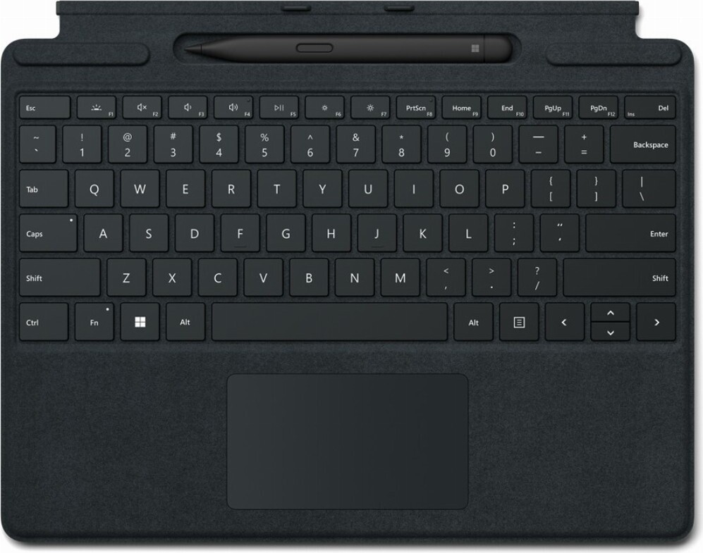 Microsoft Signature with Slim Pen 2, QWERTZ, Deutsch, Touchpad, Microsoft, Surface Pro 8/Pro X, Schwarz