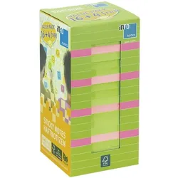 inFo 20er-Pack Haftnotizen »Brilliant« 20 x 80 Blatt Vorteilspack grün