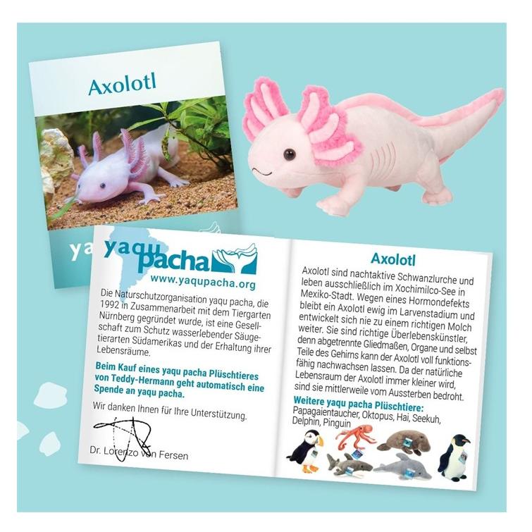 Teddy Hermann Axolotl (11 cm) (901594)