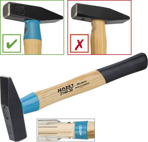 Hazet BluGuard 2140-100 Schlosserhammer 1227g 360mm DIN 1041 1St.