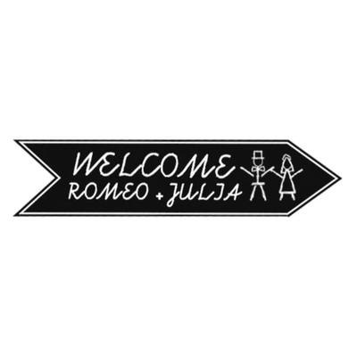 URSUS Blackboard Tafelfolie-Schilder, 43 x 10 cm