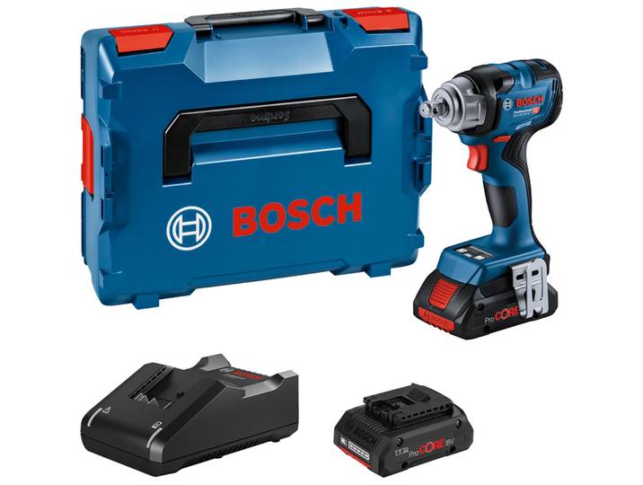 BOSCH Professional 06019L5002 BOSCH Professional GDS 18V-330 HC Kit perceuse-visseuse à percussion sans fil 18\,0 V\, avec 2 batteries