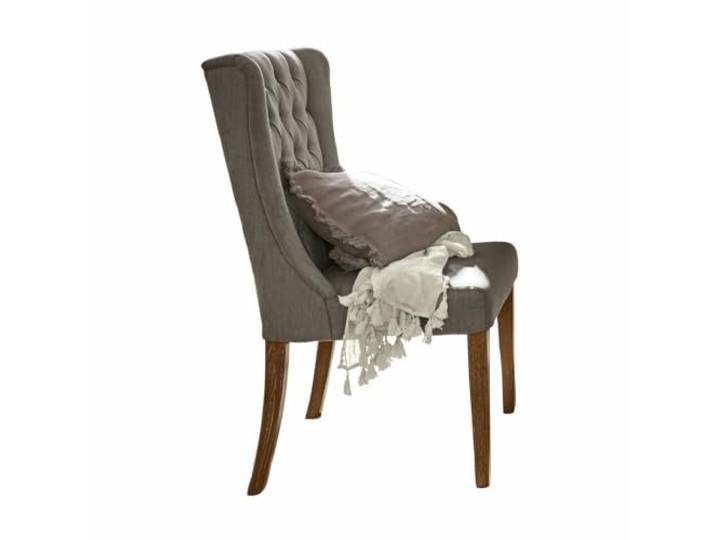 LOBERON Stuhl Sudbury , grau Chesterfield, Langlebiger, hochwertiger Bezug, Nostalgischer Charakter durch Chesterfield-Steppung