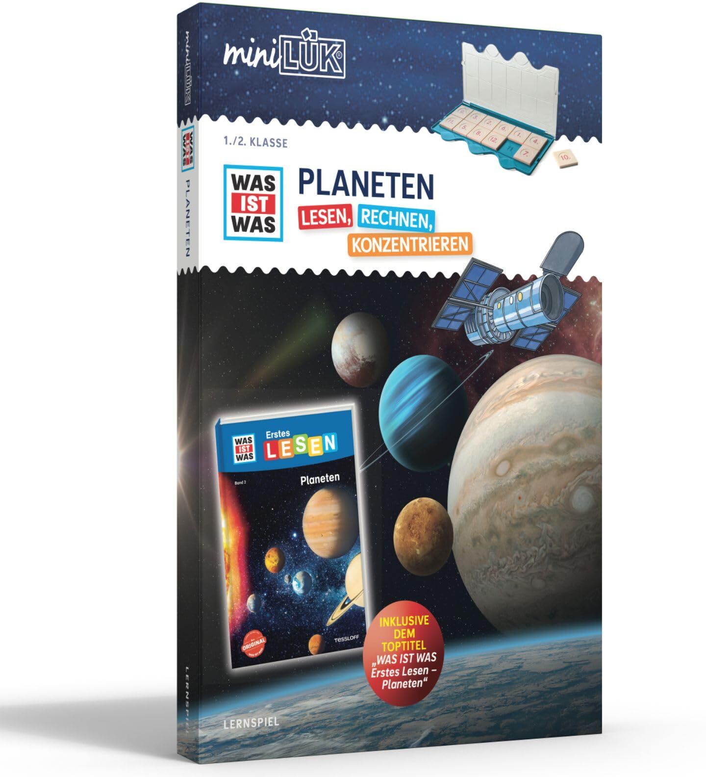 Wibke Bierwald - miniLÜK: 1./2. Klasse miniLÜK-Set WAS IST WAS PLANETEN ― Lesen, Rechnen, Konzentrieren (miniLÜK-Sets: Kasten + Übungsheft/e) - Preis vom 11.10.2026 03:10:56 h