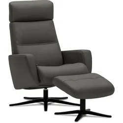 Relaxsessel Space mit Hocker Prime Grey Lieferung mit Montage