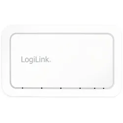 LogiLink NS0114 (5 Ports), Netzwerk Switch, Weiss