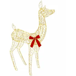 vidaXL 3D Weihnachtsrentier LOVIISA 110 LEDs Warmes Weiß 42049646
