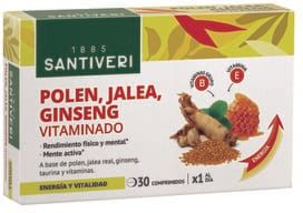 Santiveri Pólen, Geleia, Ginseng Vitaminado 30 Tabs