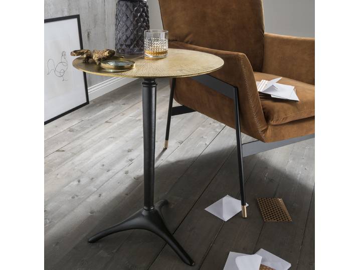 Beistelltisch Dhaura Ø 48cm Gold