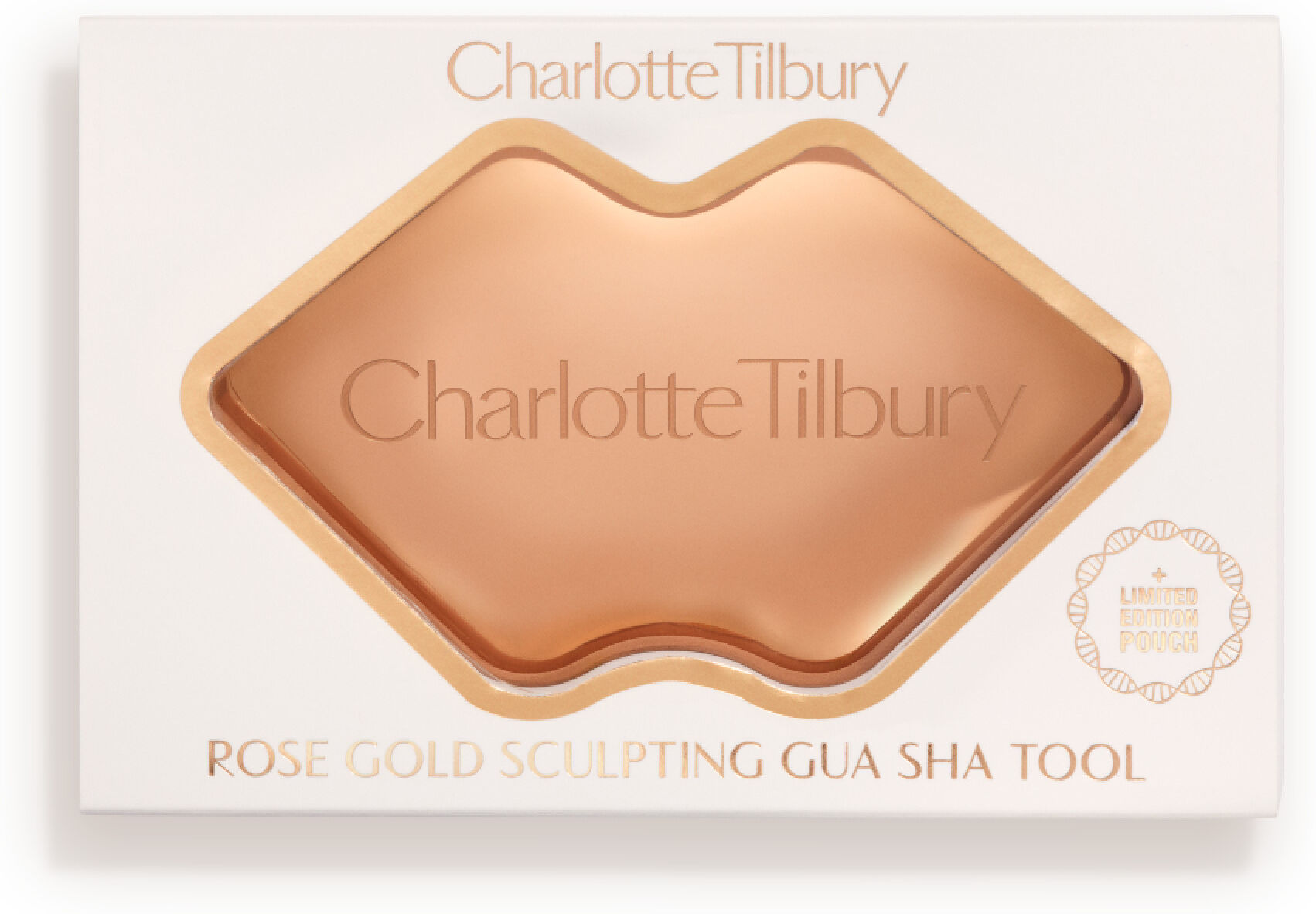 Rose Gold Sculpting Gua Sha Tool - Rose Gold Charlotte Tilbury 3016 Rose Gold Sculpting Gua Sha Tool Size:
