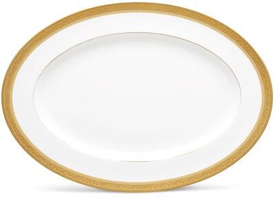 "Noritake Summit Gold Oval Platter, 16"""