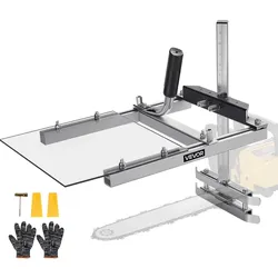 VEVOR Mobiles Sägewerk für Kettensäge, Kettensägenmühle für 41-51 cm Plankenfräsbalken, Schnittholz-Querschnittführungskettensäge mit Schutzschild, 0,2-11,81 Zoll Schnittdicke