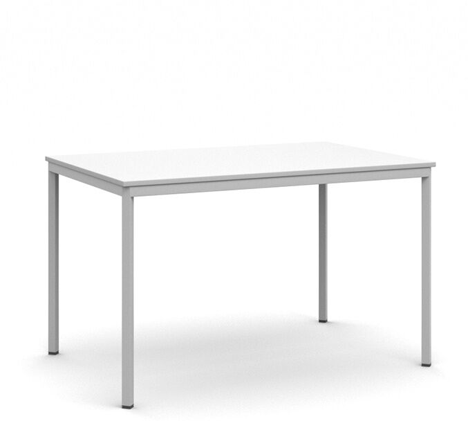 B2B Partner Esstisch BASIC, 120x80 cm, Gestell grau, weiße