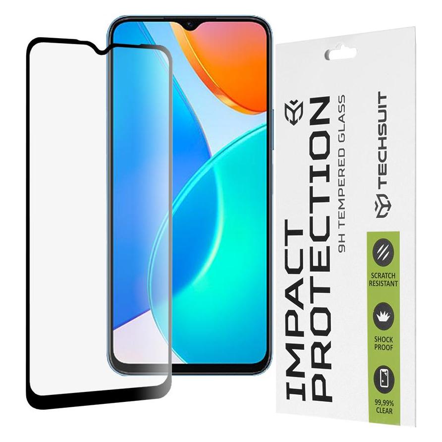 Techsuit - 111D Full Cover / Full Glue Glass - Honor X6 / X8 5G / 70 Lite - Black (Honor 70 Lite, Honor X6) (56342278)