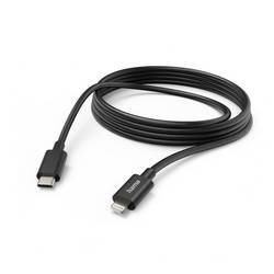 Hama USB-Ladekabel USB 2.0 Apple Lightning Stecker 3 m Schwarz 00201599