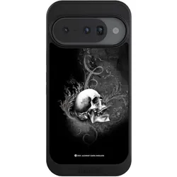 Nivocase Hülle für Google Pixel 10 Handyhülle NIVOcore Case Schwarz Gothic Schädel Totenköpfe (Google Pixel 10), Smartphone Hülle, Schwarz