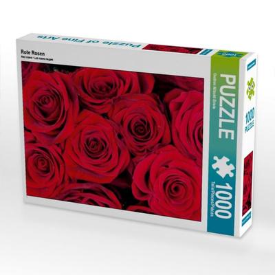 CALVENDO Puzzle Rote Rosen | 1000 Teile Lege-Größe 64x48cm Foto-Puzzle für glückliche Stunden