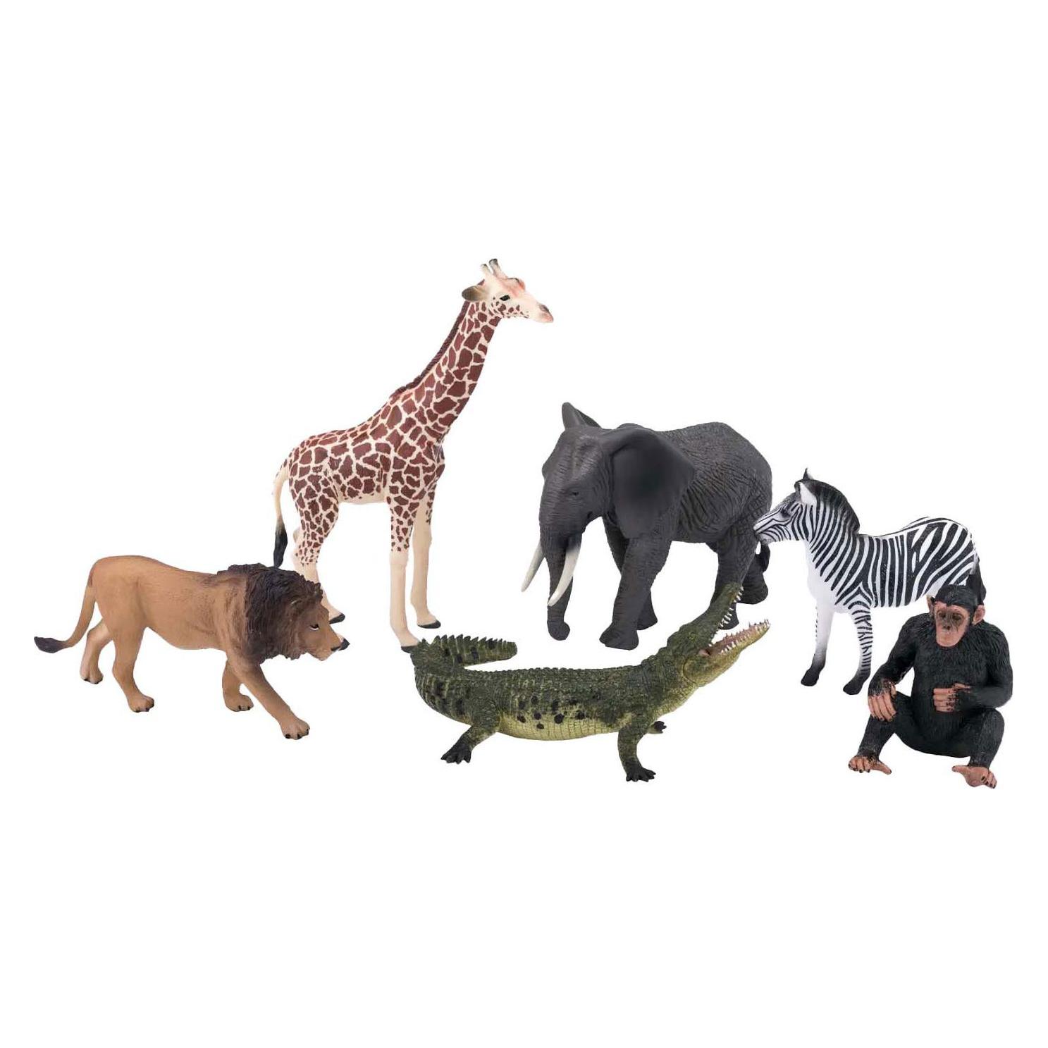 Q Mojo Mojo Wildlife Wildtiere Safari Spielset, 6-teilig. - 380026 (380026)