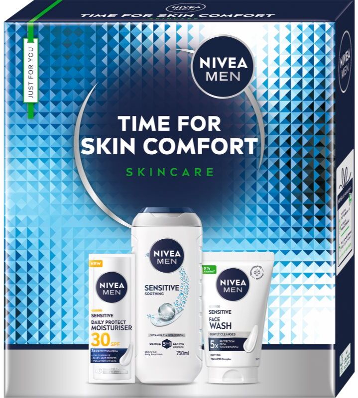 NIVEA MEN Time for Skin Comfort gift set for face and body