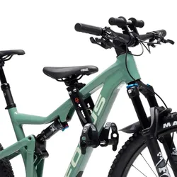 Kids Ride Shotgun MTB Combo Sitz und Lenker am Rahmen schwarz