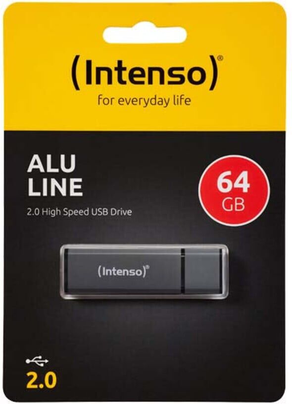Intenso USB 2.0 Stick 64GB Aluminium anthrazit (3521491)