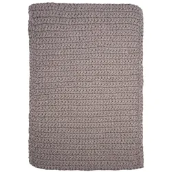 House Doctor Badezimmer Teppich Crochet rechteckig, 90 x 60 cm, Grau