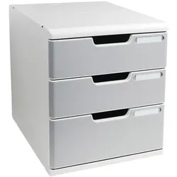 EXACOMPTA Schubladenbox »Classic Modulo« 3 Schubladen grau, 28.8x32x35 cm