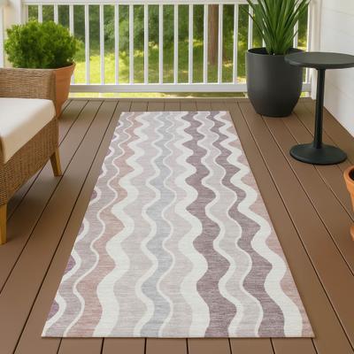Addison Rugs Machine Washable Indoor/ Outdoor Funky Stripe Chantille Rug