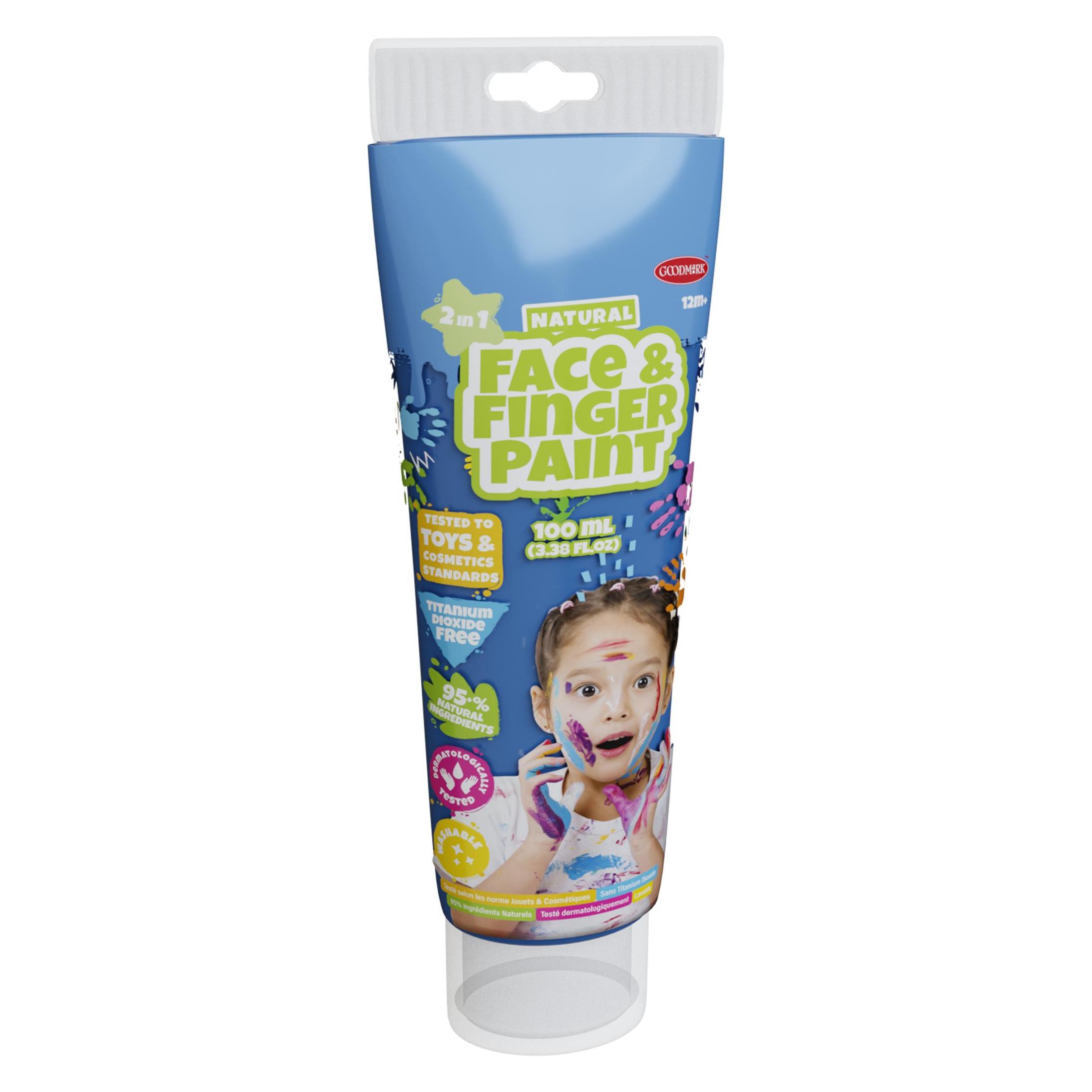 Boti Tube mit natürlicher Gesichts- und Fingerfarbe - Blau, 100 ml (38579)