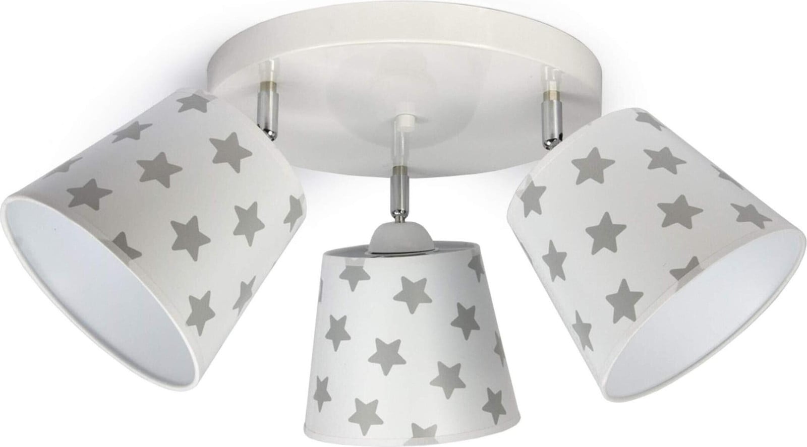 FKL DESIGN Home Deco Plafondlamp Sterretje Wit Metaal Meerkleurig