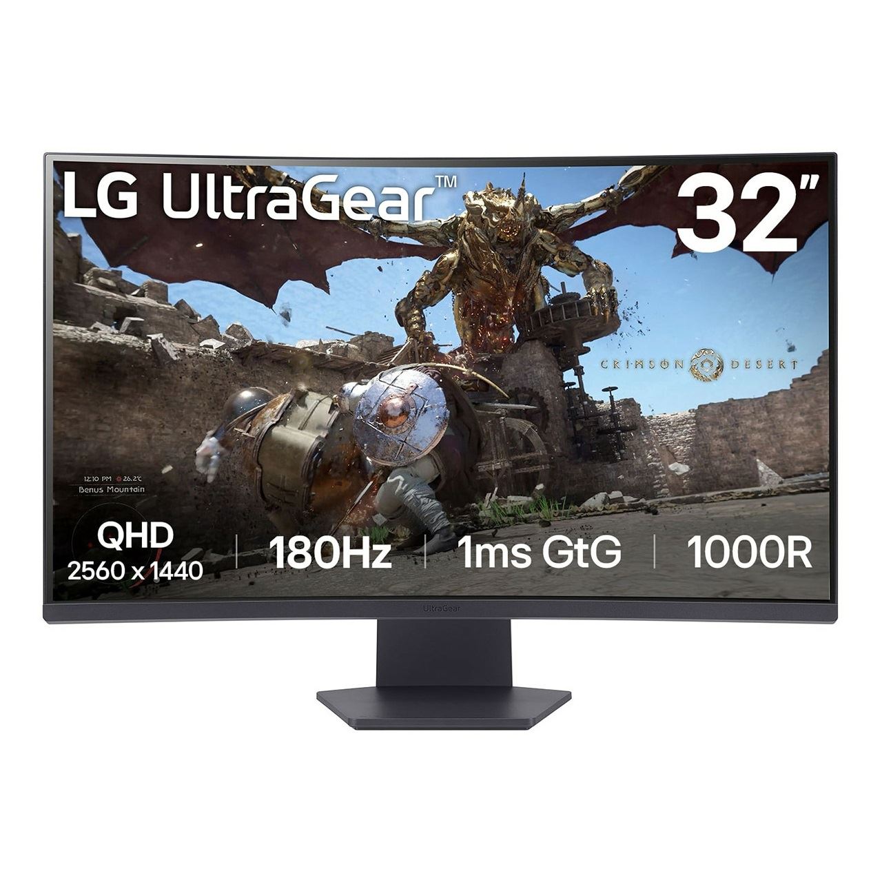 31.5" (80,01cm) LG Electronics UltraGear 32GS60QC-B schwarz 2560x1440 1xDisplayPort / 2xHDMI