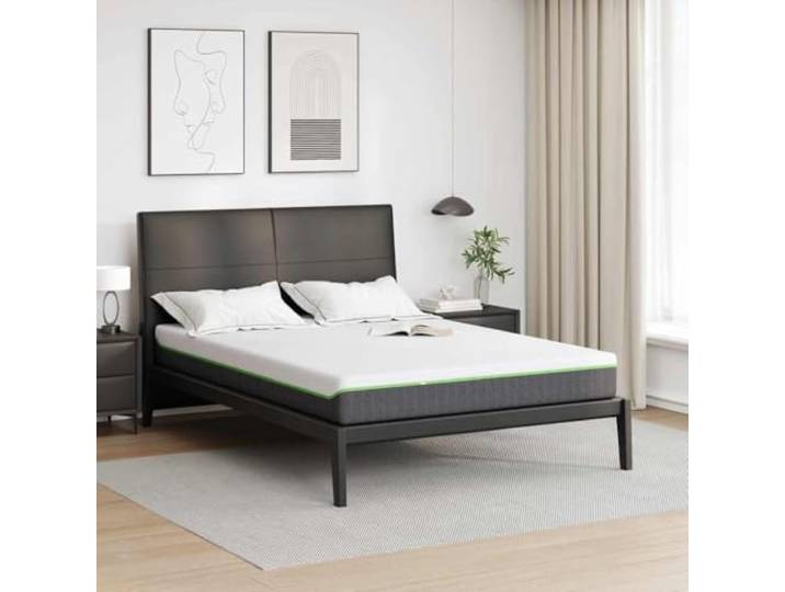 Matratze Mittelweich 140 x 190 cm Weiß und Grau Taschenfederkern,7-Zonen-Design,Gel-Memory-Schaum,für Seitenschläfer,leicht zu pflegen