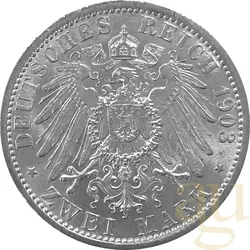2 Mark Silbermünze Kaiserreich verschiedene