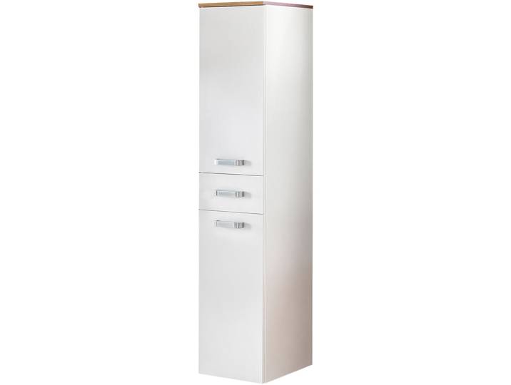 Hochschrank Mable weiss/eiche Holzwerkstoff B 32.7 cm T 35.3 cm H 159.1 cm - Hochschrank