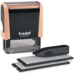 Trodat, Stempel, Typomatic Printy 4.0 Pastell Edition, selbstfärbender Stempel zum Selbersetzen