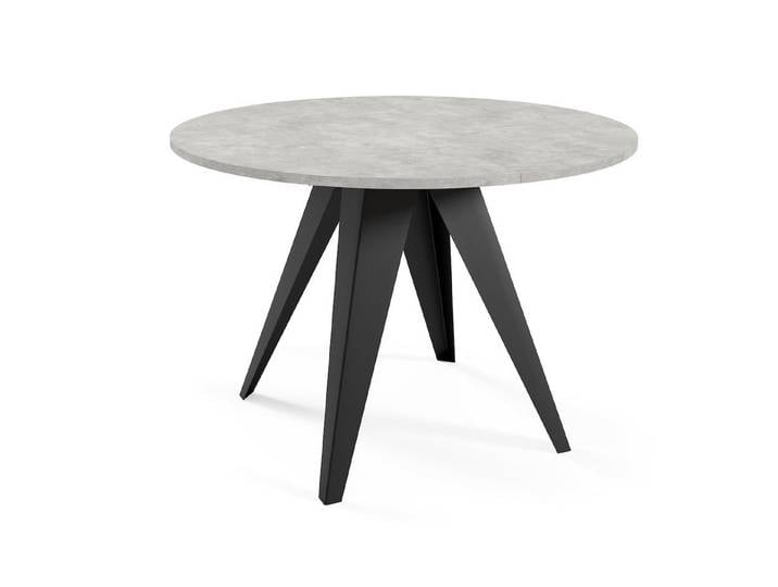Feldmann-Wohnen Esstisch Gerda (Gerda, 1-St., Esstisch), 90 / 128cm ausziehbar Bellato grau