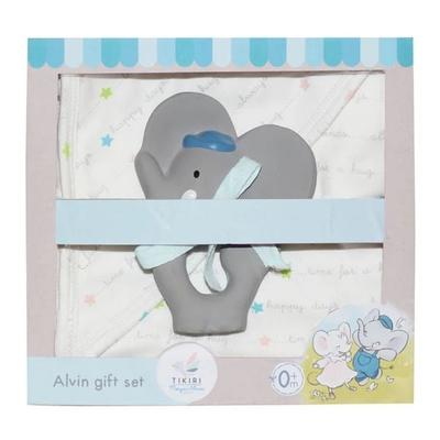 Tikri Geschenkset Alvin mit Tuch & Beissring