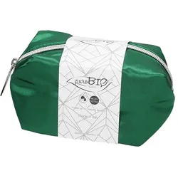 Pouch - Green Satin