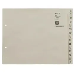 Leitz, Ordner Zubehör, Register Papier grau