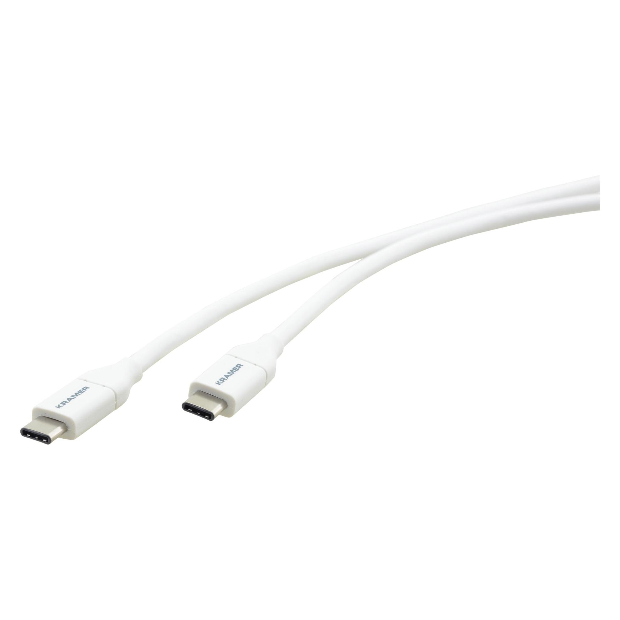 Kramer C-USB/CC-10 - USB-Kabel - USB-C (M) bis USB-C (M) - USB2.0 - 3,0m - weiss (96-02357010) (3 m, USB 2.0) (C-USB/CC-10)