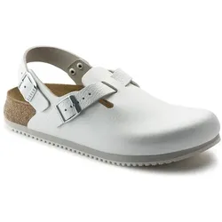Clog Tokio Super Grip, Naturleder, weiß, Weite normal, Größe 40 - weiss - 40