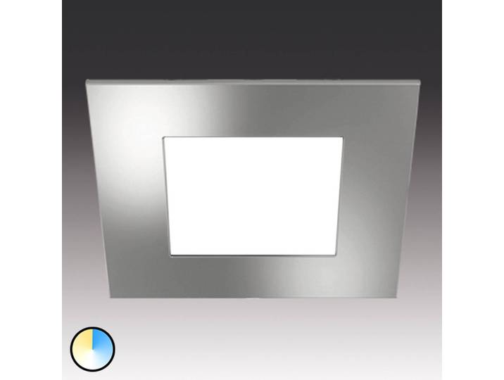Hera Lichtfarbe wählbar - Einbauleuchte Dynamic FQ 68 DYNAMIC, chrom / silber, für Wohn- / Esszimmer, Kunststoff, Modern,