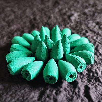 Discount Dollar Deals Natural Indian Cone Incense, Rose Waterfall Reflux Tower, Backflow Burner Fragrance For Home, Tea Room, Hotel ocean 50 Pcs