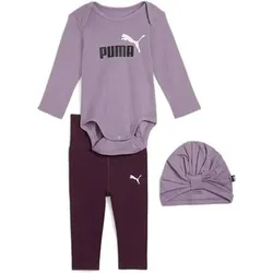 PUMA Kinder Sportanzug MINICATS Newborn Girls Set, Größe 80 in Lila Lila