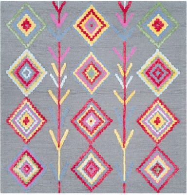 SAFAVIEH Handmade Bellagio Icy Modern Moroccan Wool Rug