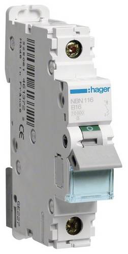 Hager NBN116 Leitungsschutzschalter 1polig 16A 400V