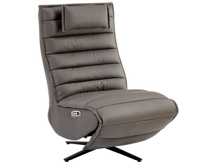 Stylife Relaxliege MARINA, dunkelgrau, Leder
